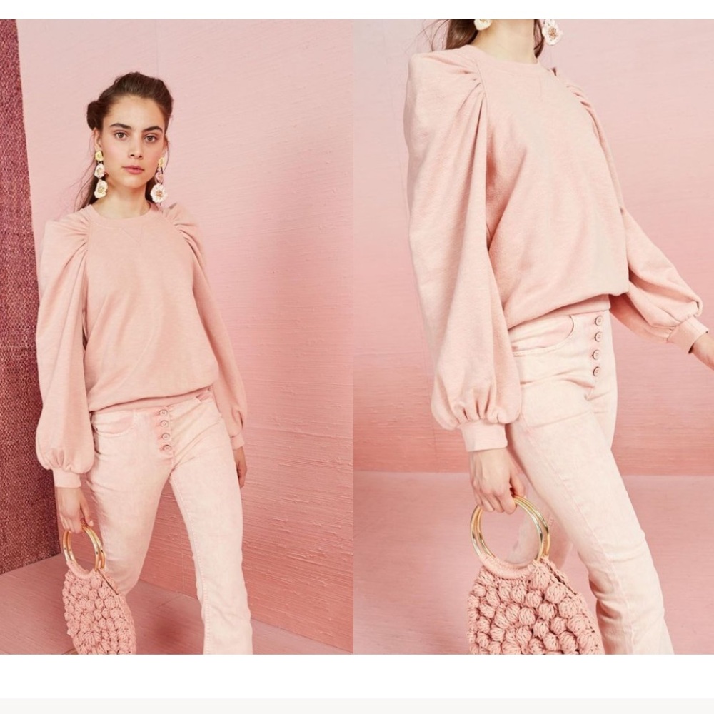 LN $250 WOMENS SMALL (bust 38”) ULLA JOHNSON HALEY SWEATSHIRT SWEATER PULLOVER